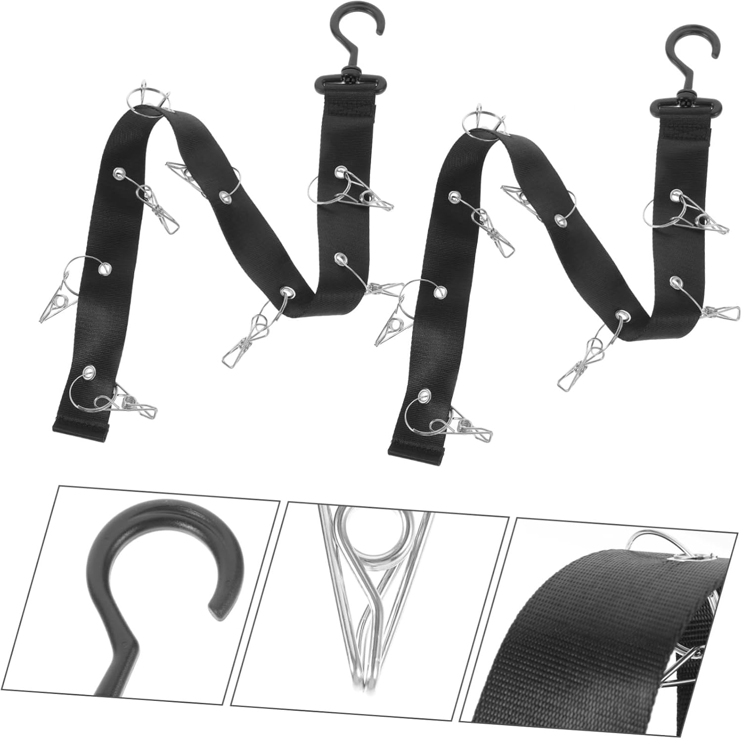 2pcs Hockey Drying Rack Hockey Equipment Storage Portable Sports Organizer Hanging Straps Dryer Rack for Gear and Outdoor Camping image 4