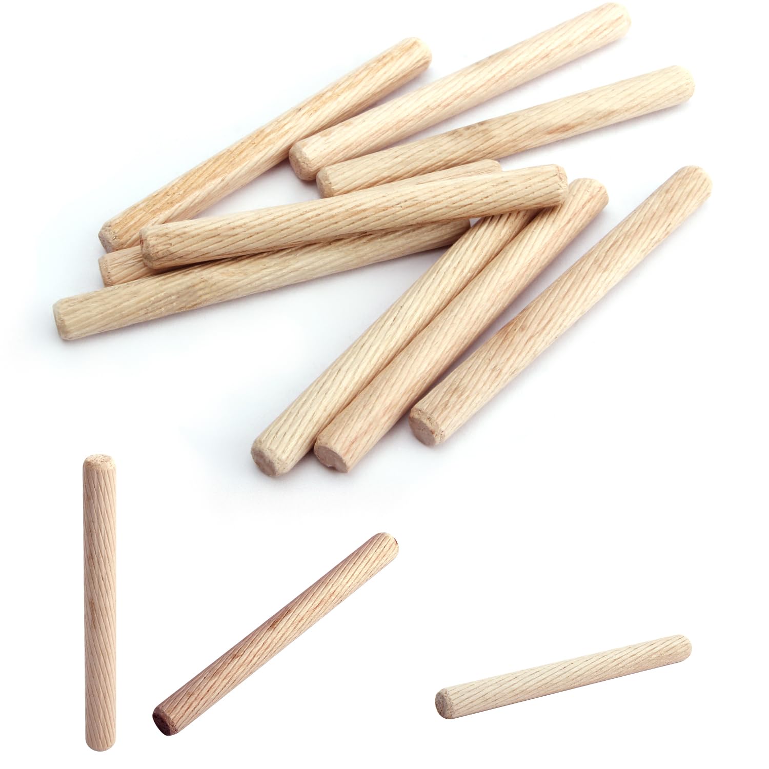 220Pcs Wooden Dowel Pin Assortment Kit, 9 Sizes(1/4", 5/16", 3/8")