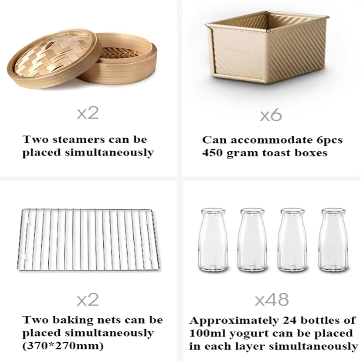 Bread Proofing Box, 40L Electric Dough Proofer Machine, Kitchen Dough Yogurt Bread Fermentation Machine with Humidity And Temperature Control
