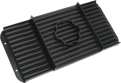 Topyond Fishing Bait Rolling Plate, ABS Plastic Black Portable Bait Roll Board, Fish Bump Board Designed for Fishing12mm