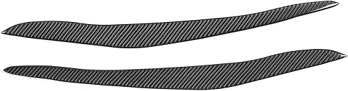 Para BMW E70 Cejas - Adhesivo para la tapa de los ojos, 2 piezas de fibra de carbono para faros delanteros, cejas, accesorio de decoración exterior