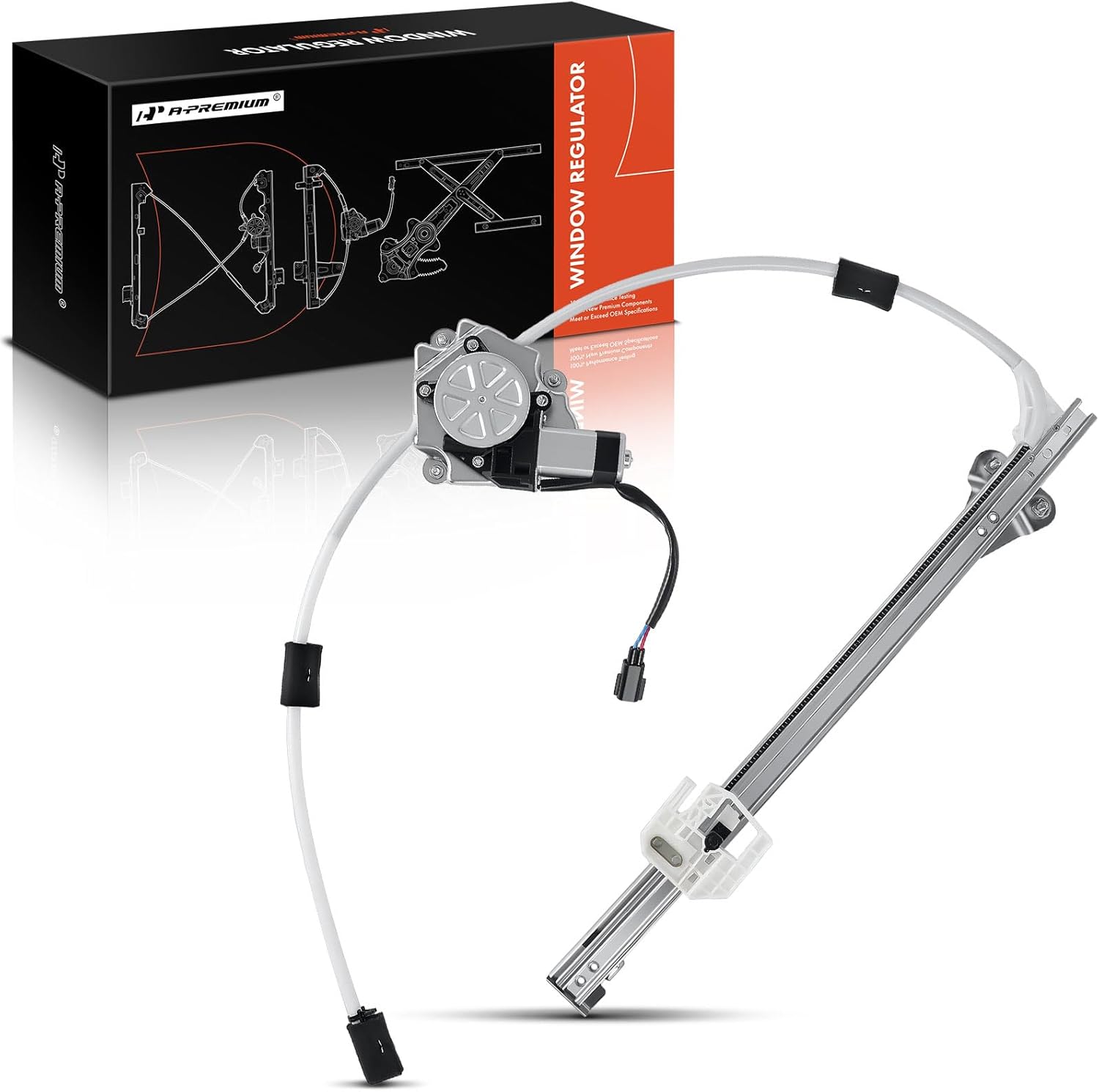 A-Premium Power Window Regulator with Motor Replacement for Jeep Liberty 2006-2007 Hole Style Rear Left Driver Side