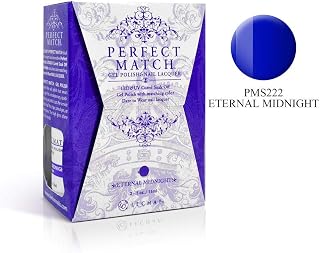 Perfect Match Gel Polish, Eternal Midnight, 0.5 fluid_ounces (PMS222)
