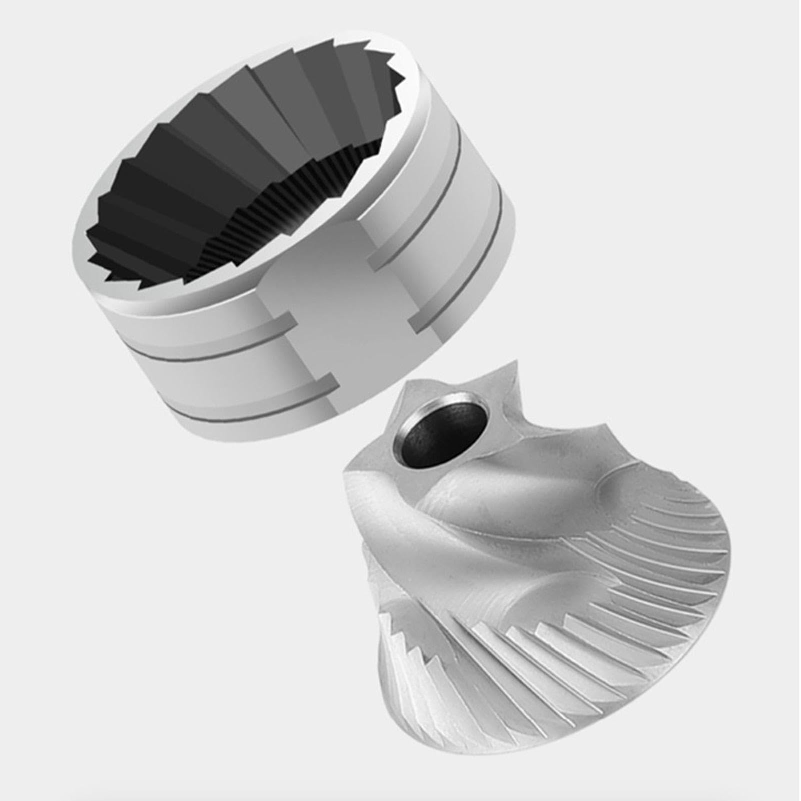 Molinillo de café manual ligero | Molinillo de café compacto | Molinillo de café de mano, molinillo de rebabas ajustable de acero inoxidable, molinillo cónico portátil para café molido fresco en | Preparador De Latte Para El Desayuno Para El Hogar Bar La