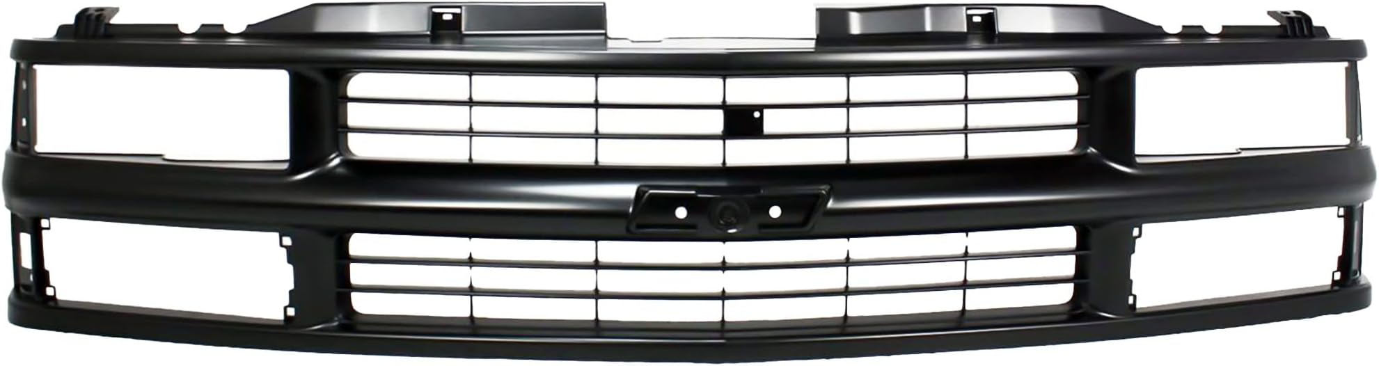 Garage-Pro Grille Assembly Compatible with CHEVROLET C/K FULL SIZE P/U 1994-2000/SUBURBAN 1994-1999 Cross Bar Insert Painted-Blk with Dual/Composite Headlight with Sport Package