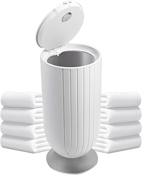 Phantomgogo Electric Towel Warmers for Bathroom Towel Heater Bucket Blanket Warmers for Home Bathrobes Warmer 27L Large Towel Warmer Bucket with Rapid Heating Technology White
