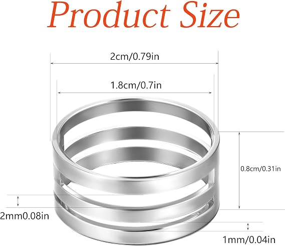 2PCS Jump Ring Opener Tool, Stainless Steel Jump Rings Opening Closing Tool for Jewelry Making Supplies, 2cm Diameter Circle Split Opener Bending Ring (Silver)