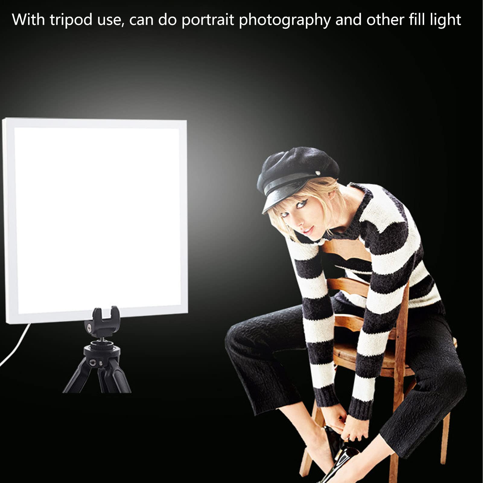 Scatola Luminosa per Foto, Pannello Luminoso Senza Ombre LED da 29 Cm/11,4, Luce Inferiore per Fotografia 800LM, 6000K-6500K, per la Fotografia di Prodotti di Gioielleria