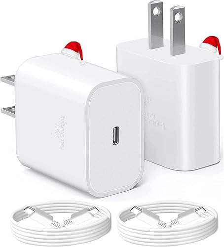 Paquete de 2 cargadores rápidos de 45 W para Samsung tipo C USB-C para Samsung Galaxy S24 Plus, Galaxy S24 Ultra, Galaxy S23 Ultra, Galaxy S25+,