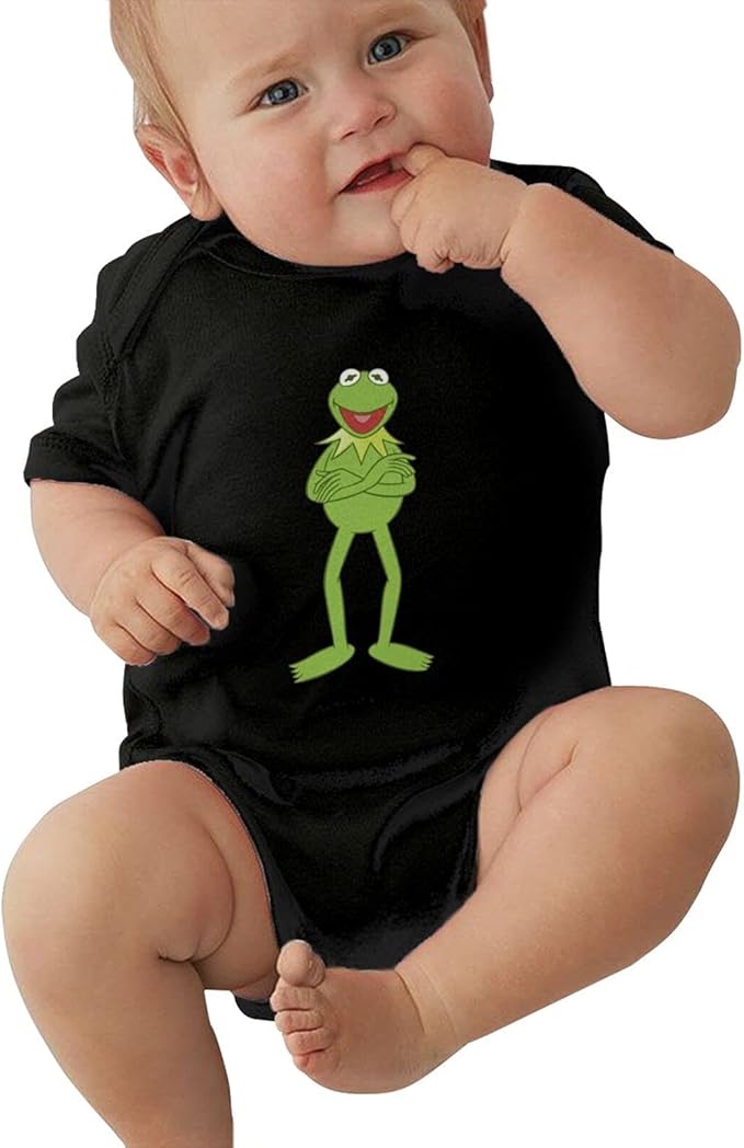 DISHUAOSI Kermit The Frog Infant Romper Warm Baby Jersey