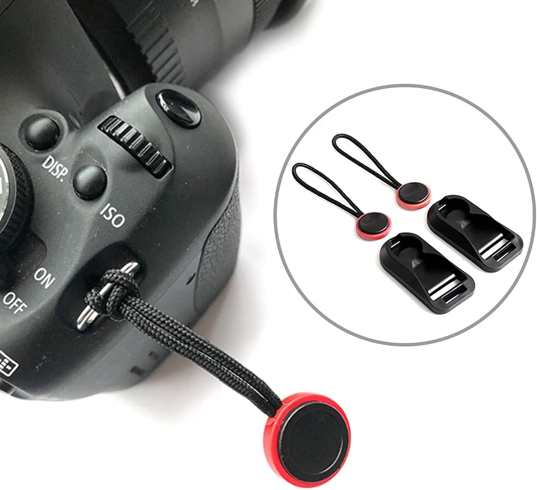Fibbia A Sgancio Rapido Per Fotocamera – 4 Pezzi Con Ancoraggi In Acciaio, Supporta Cinghie Fino A 20 Mm, Carico 50 Kg