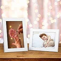 Vista 3 de Giftgarden White 4x6 Picture Frame Pack of 12, Multi White Woodgrain 4 by 6 Photo Frames Bulk for Wall or Tabletop Display Blanco