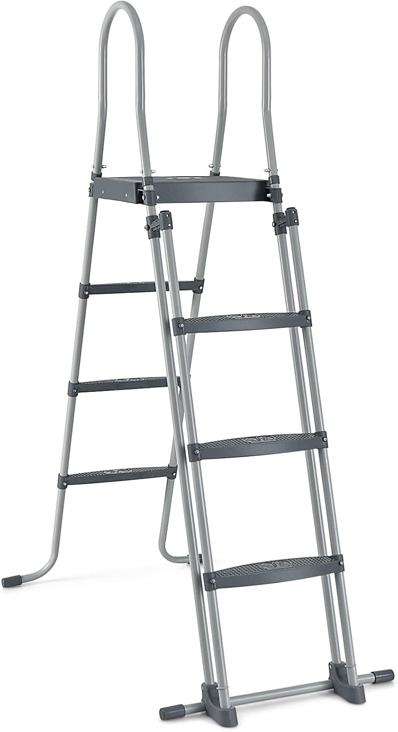 Costway Above Ground Pool Ladder, A Frame Safety Pool Ladder with
