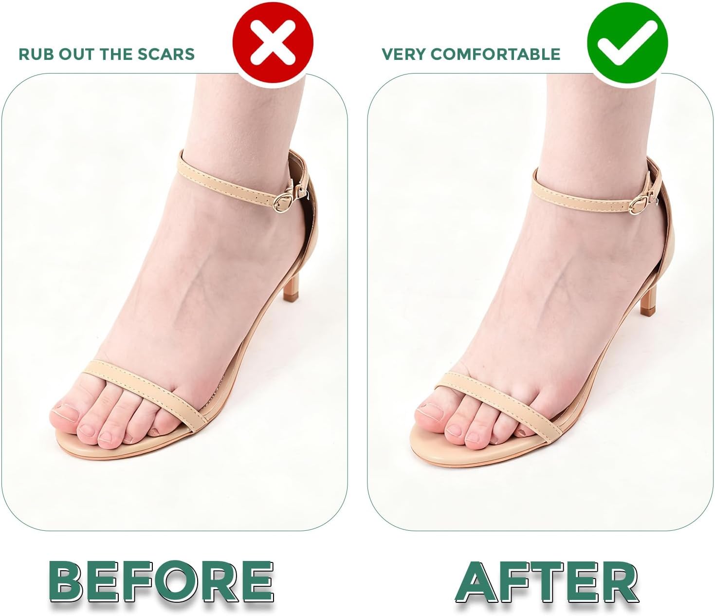 Gel Ball of Foot Cushions - Welnove 4 Pairs Metatarsal Pads Women Non-Slip Forefoot Cushion Shoes Inserts for Foot Pain Relief, Comfort, Shock Absorption & All-Day Wear in Sandals, High Heels, Flats