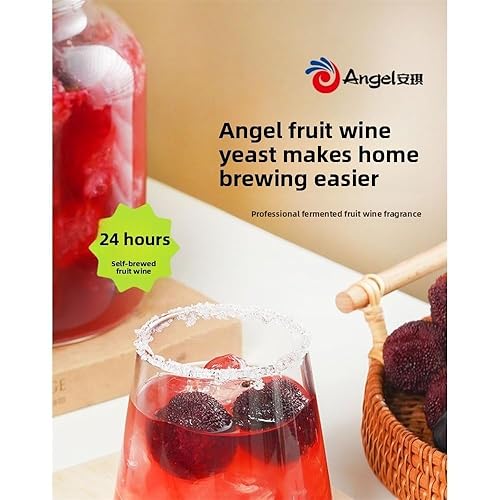 Miniatura 4 de Levadura de vino dulce de ángel, levadura específica para vino de frutas, (0.11 oz10 bolsas) 1.05 oz