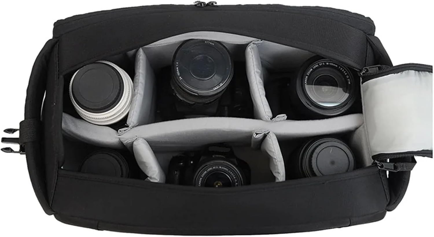 [XDXMWDSGY] カメラ用クロスボディショルダーバッグ、ポータブルトロリー付き多機能写真撮影用バックパック