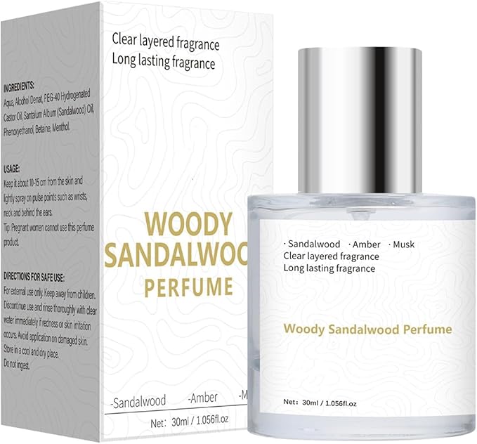Women Men 30ml Eau Parfum Sandalwood Wooden Perfume Lasting Portable