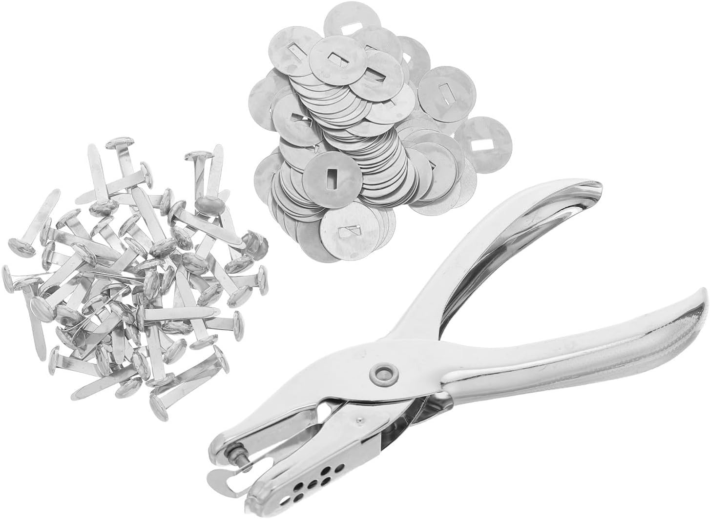100pcs Mini Metal Brads with Washers for Scrapbooking Crafts