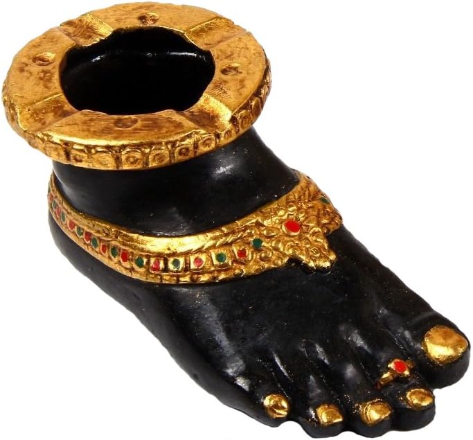 Purpledip Handmade Resin Ashtray "A Coy Bride", Beautiful Indian Decor (10506)