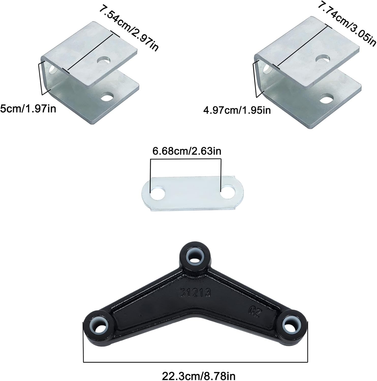 labwork Double Eye Tandem Spring Trailer Axle Suspension Kit