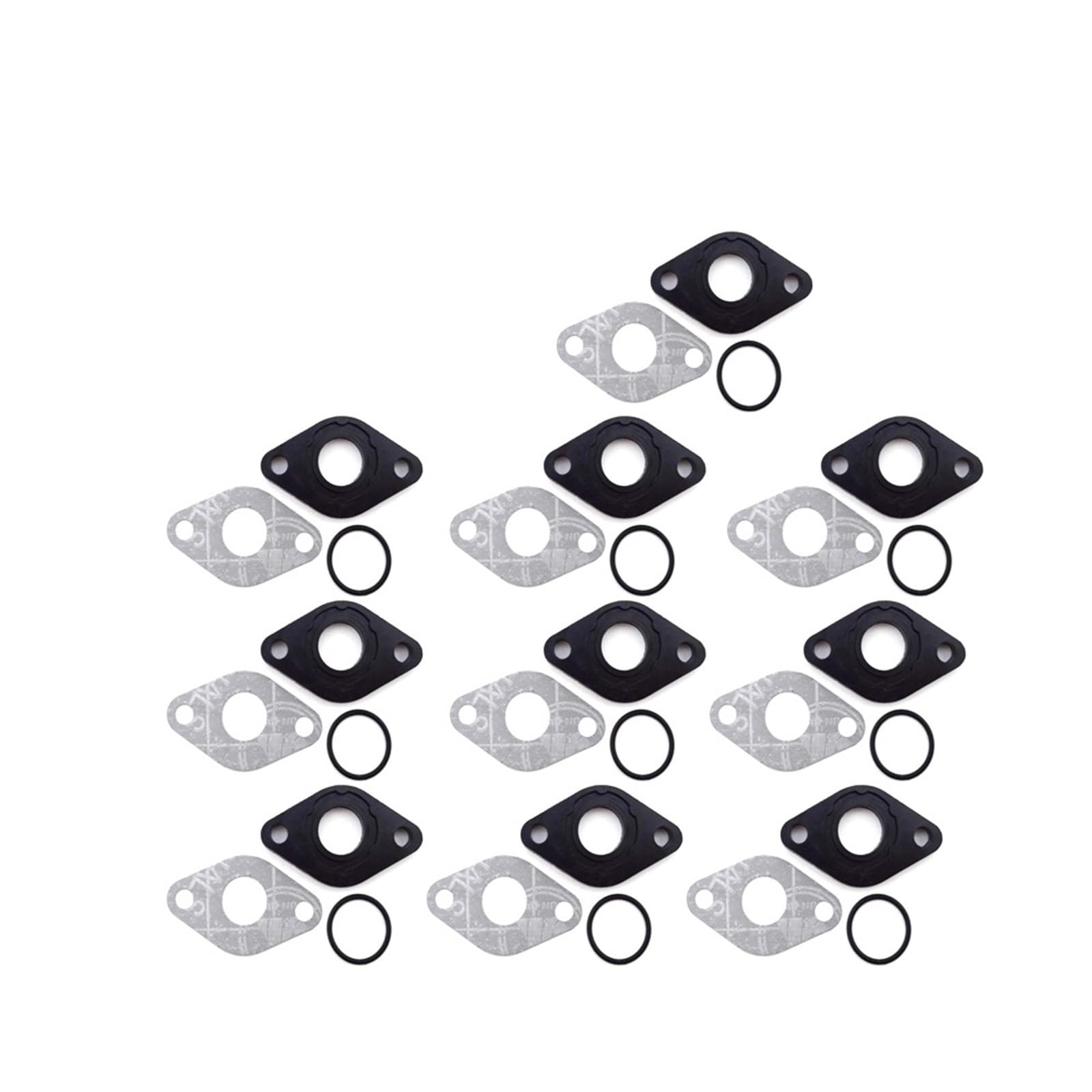 guarnizioni sfiato Motore Adatto per parti di scooter ciclomotori GY6 50cc Goten Guarnizione aspirazione del carburatore da 17 mm(10 Sets)
