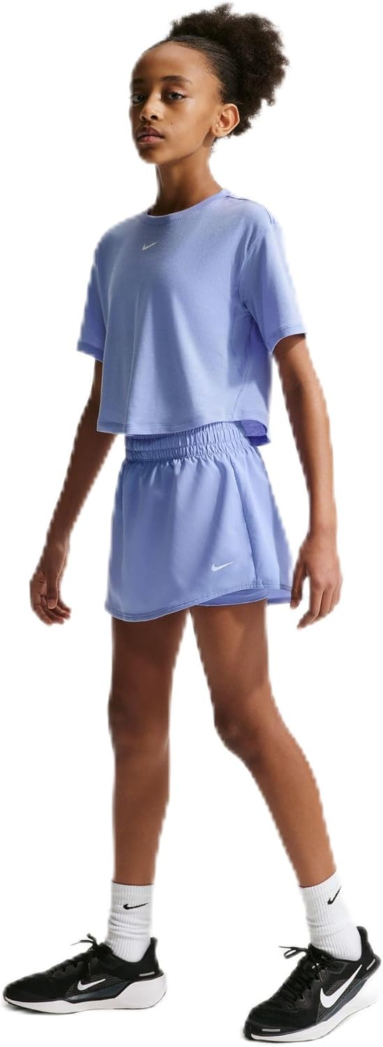 Nike Girls' One Dri-FIT High-Waisted Skort - Skirt Shorts