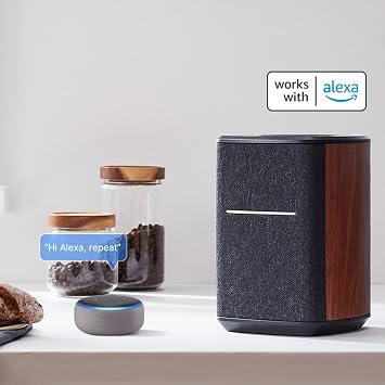 Edifier WiFi Smart Speaker Without Microphone, Works with Alexa, Supports AirPlay 2, Spotify,Tidal Connect, 40W RMS One-Piece Wi-Fi and Bluetooth Sound System, No Mic, MS50A