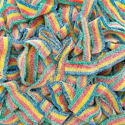 SourZap Sour Belts Gummy Candy - Pink Lemonade Flavor | 8-Ounce Pack and Assorted Fruit Flavors | 8-Ounce Pack