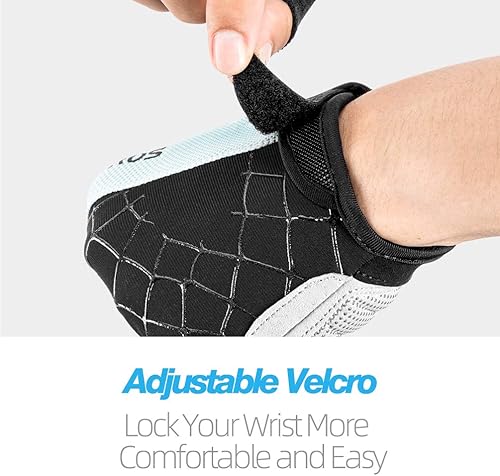 Miniatura 3 de ROCKBROS Cycling Bike Gloves for Men Women - Half Finger Bicycle Gloves Padded Shock Absorbing Anti-Slip Breathable MTB Road Biking Gloves