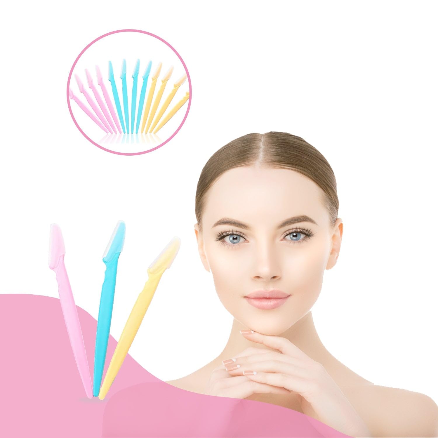Wowli Personal Care Eyebrow Shapers Razors Shavers Shaving Grooming Trimmers 3 pcs 3