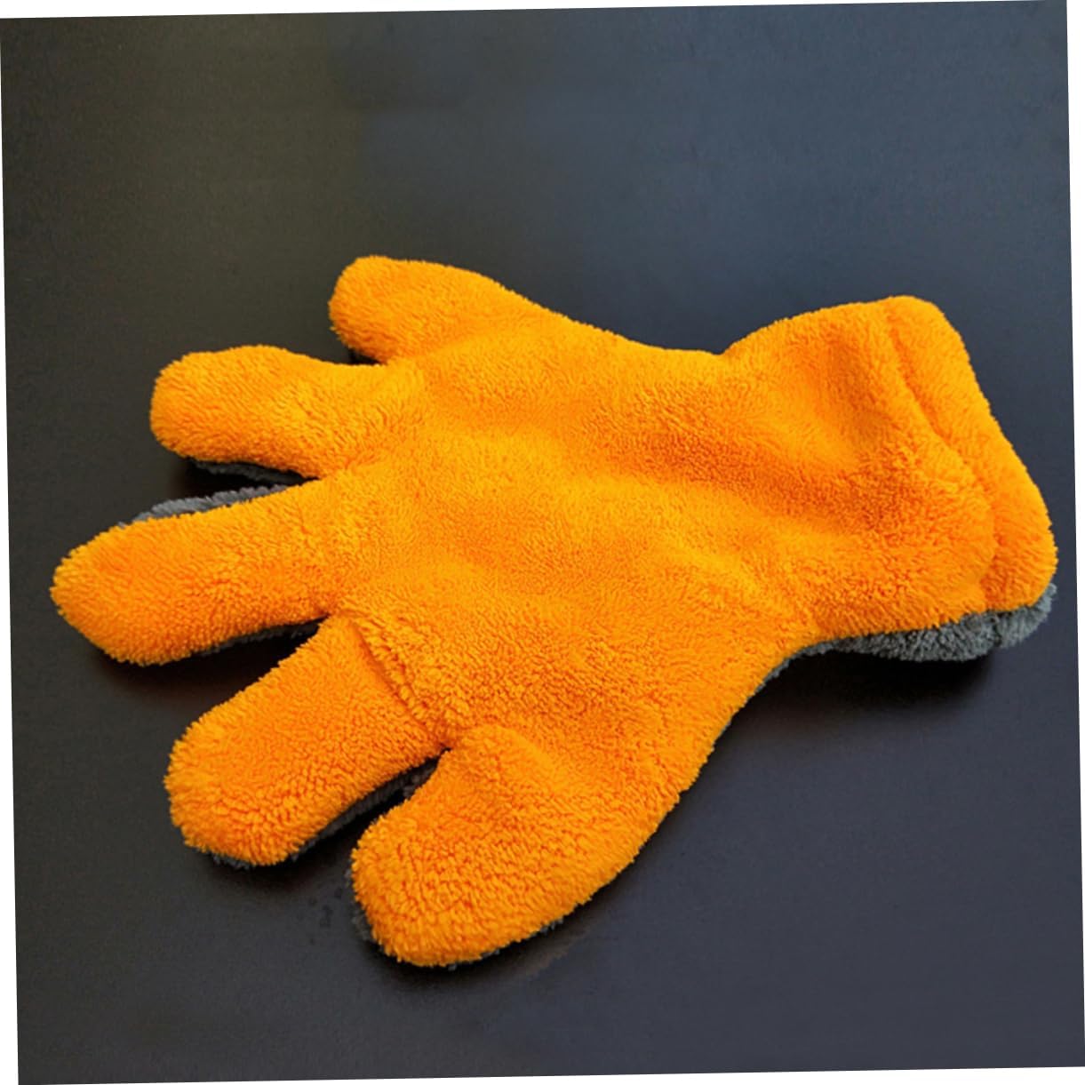SOLUSTRE Dual-Sided Coral Fleece Car Wash Mitt Gloves Quick Dusting Cleaning Tool for Cars Trucks Rvs Lint- Water-Absorbent Thicken Design
