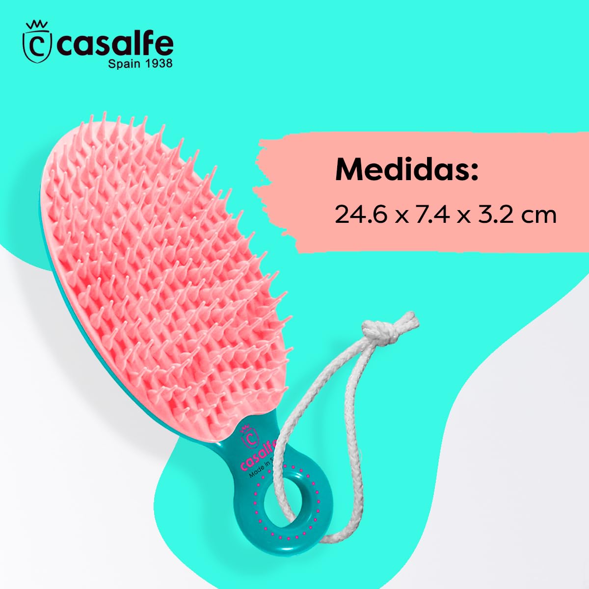 Casalfe Detangling & Draining Brush - Removes excess moisture
