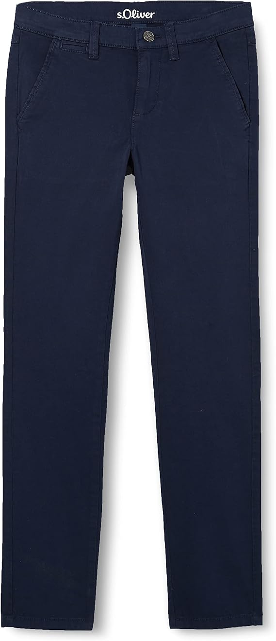 S.Oliver Jungen Hose Lang – Relaxed Fit, Elastischer Bund, Straight Leg In Blue Green