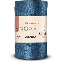 CIRCULO Encanto Slim Roll Yarn 100% Viscose - Luxury & Shine - Sport Weight Yarn - 262 yds, 3.52 oz - Color 2307 - Tide