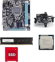 H61 Motherboard Assembled Combo kit with Core i3 3220/3240 Processor 3.0Ghz + 8GB DDR3 RAM + CPU Fan + 128GB SSD (Windows 10) (2 Year Replacement Warranty)