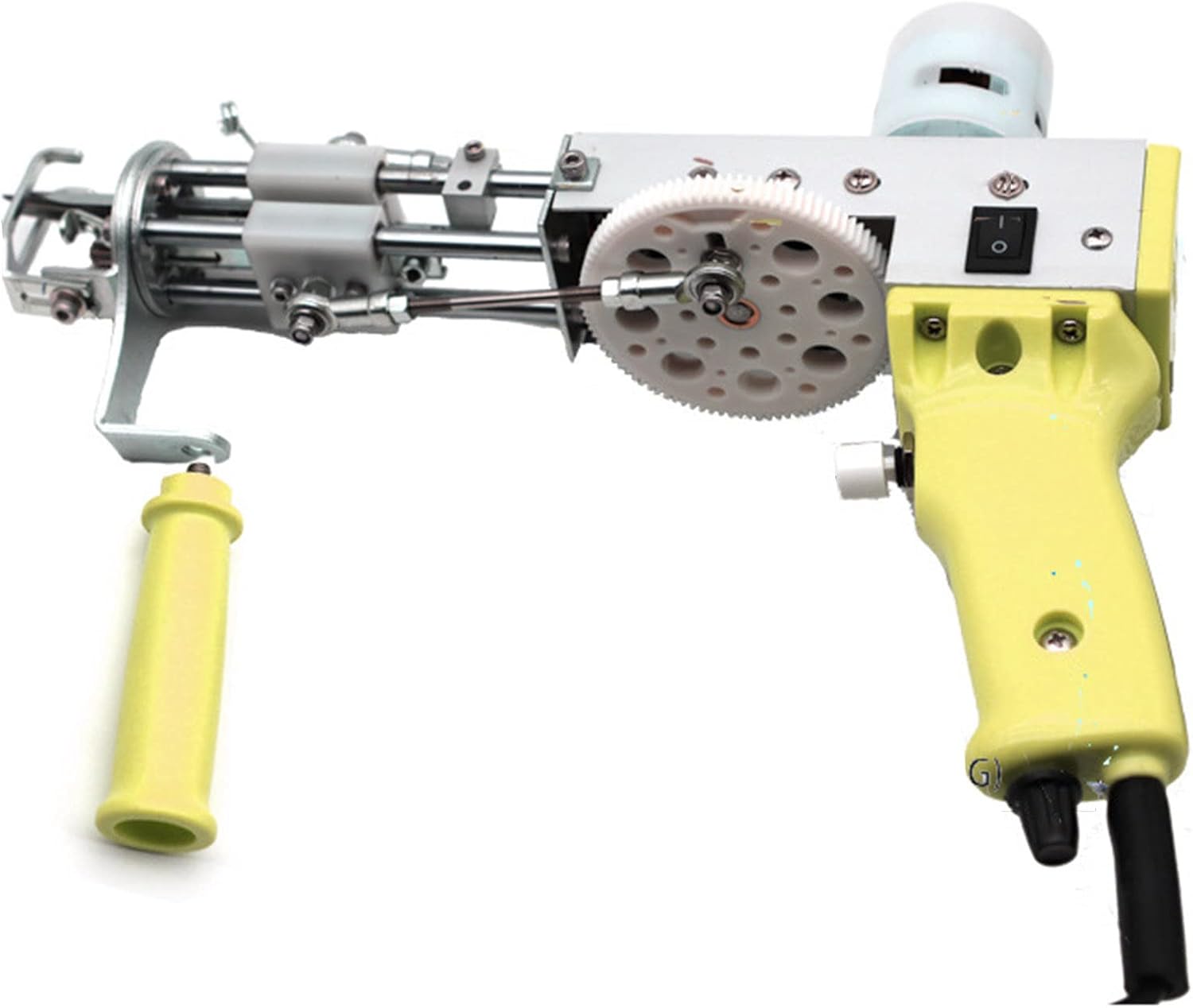 Rug Tufting Gun, 2 in 1 Cut Pile Loop Pile Rug Gun Machine Starter Kit, Electric Carpet Weaving Flocking Machine, for DIY, Can Weave Various Fancy Patterns