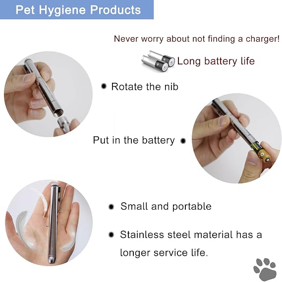 Veterinary Otoscope Kit,LED Vet Pet Cat Dog Ear Inspection, with 3X Magnifying Glass and penlight, Checking Pets Ears Eye Oral Cavity,Apply to Pets of All Ages Dogs Cats Rabbit