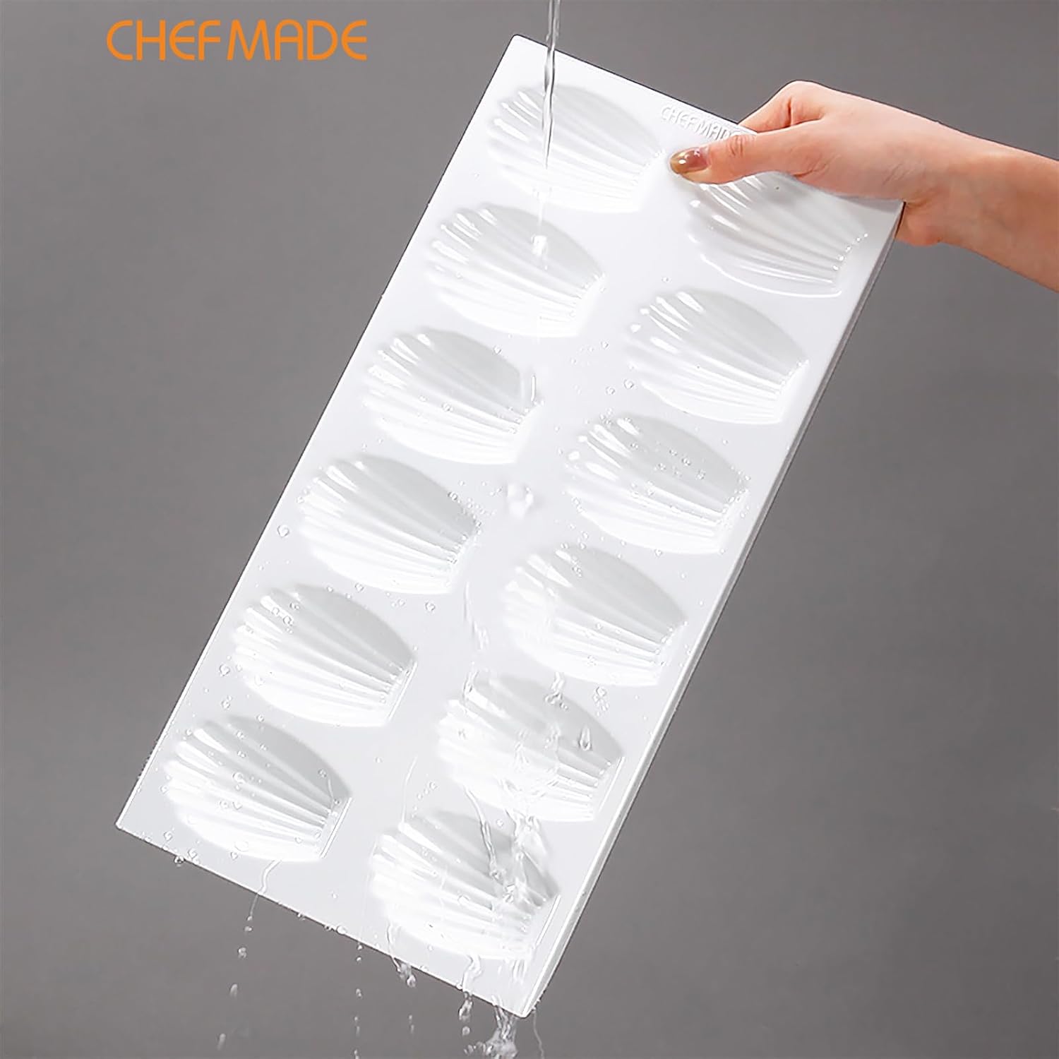 CHEFMADE Madeleine Pan, 12-Cavity Nonstick Oval Shell Baking Mold