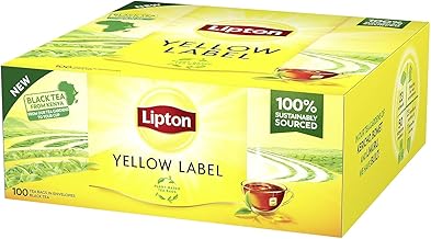 Lipton, Classic Black Tea, with 100% Natural Ingredients, Intense and Balanced Taste, Great for All Occasions, Yellow Label, Paper Pack, Compostable Filters, 100 Black Tea Filters 1