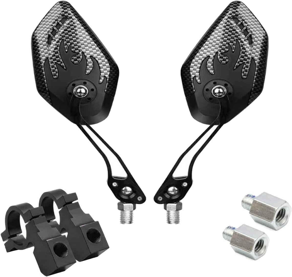 Electric Bike Mirrors - Mirrycle Bike Mirror for Adults, Lowrider Bike Parts, Fat Tire Bike Accessories