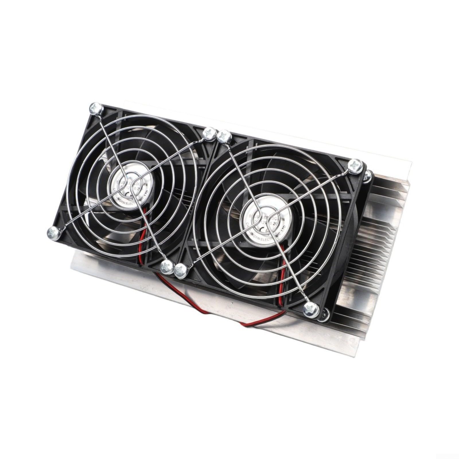 Sistema de refrigeración termoeléctrico Peltier con doble ventilador para bricolaje, 12 V, 144 W, refrigeración semiconductora, silencioso, sin vibraciones, para espacios pequeños de hasta 10 l de