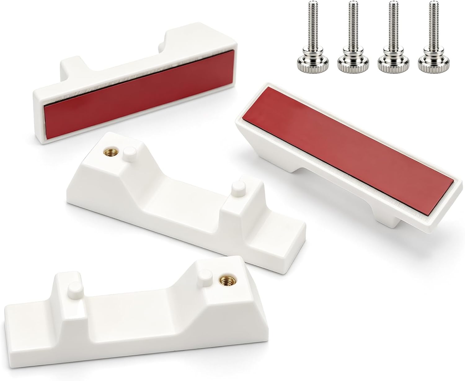 2 Pack Pegboard Wall Mount Brackets Compatible for IKEA SKADIS | Pegboard Mount Brackets for Command Strips, No Drill Wall Hanger Kit for Home Office Craft Room Organizer