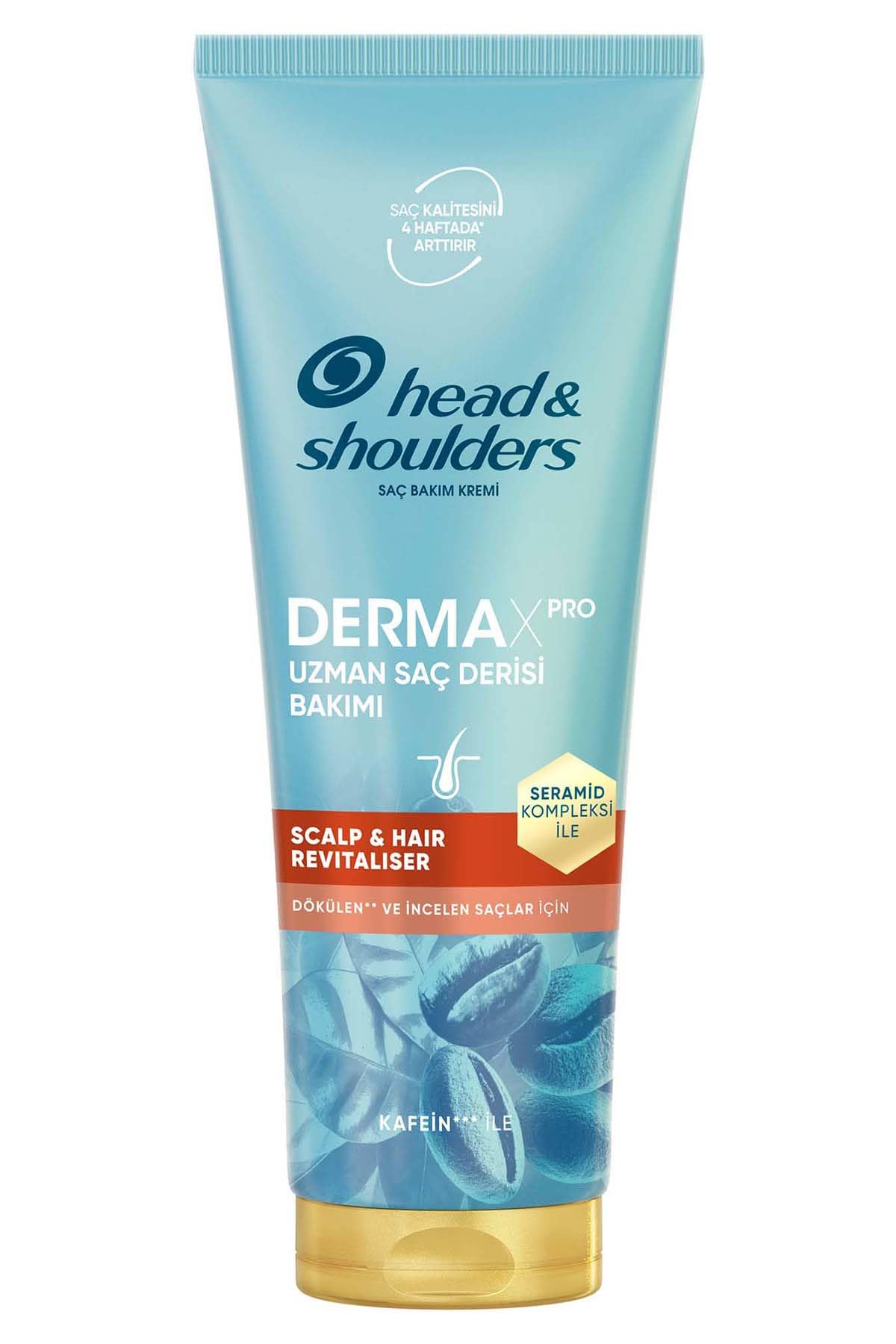 Head & Shoulders DermaXPRO Scalp & Hair Revitaliser Dökülme Karşıtı Saç ve Saç Derisi Bakım Kremi Kafein ve Seramid ile 220ml