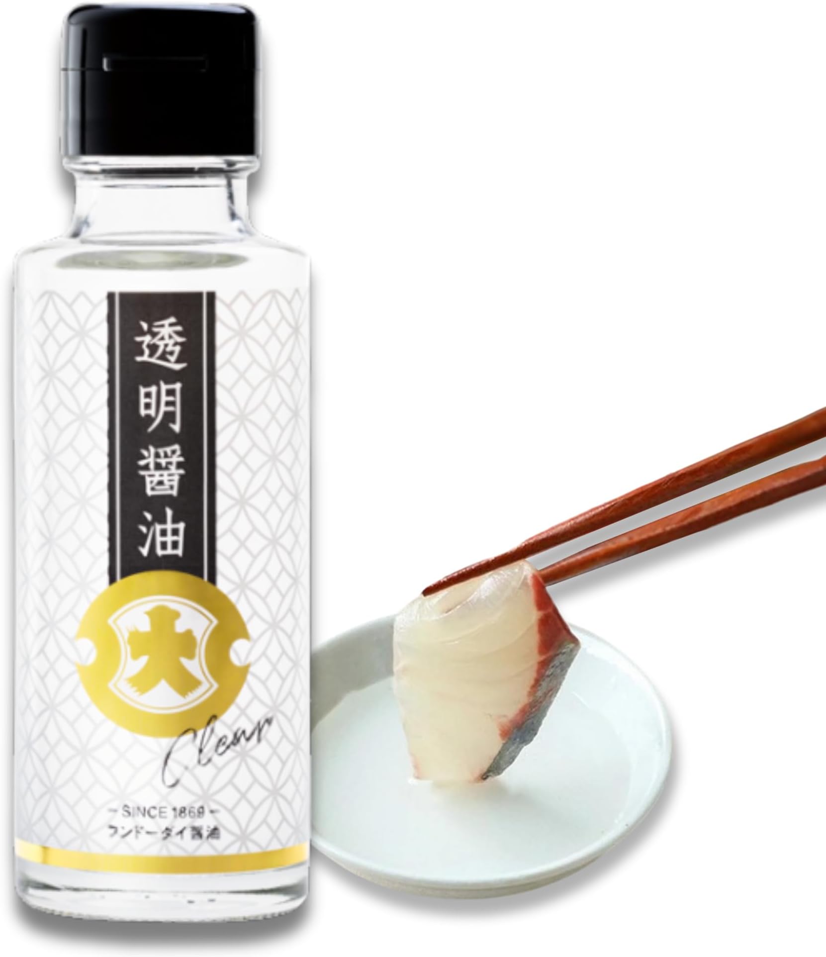 Fundodai EX Clear Soy Sauce โ Premium Transparent Soy Sauce, Pure Artisan Japanese Shoyu | Product of Japan, 3.38 Fl oz. (100ml)