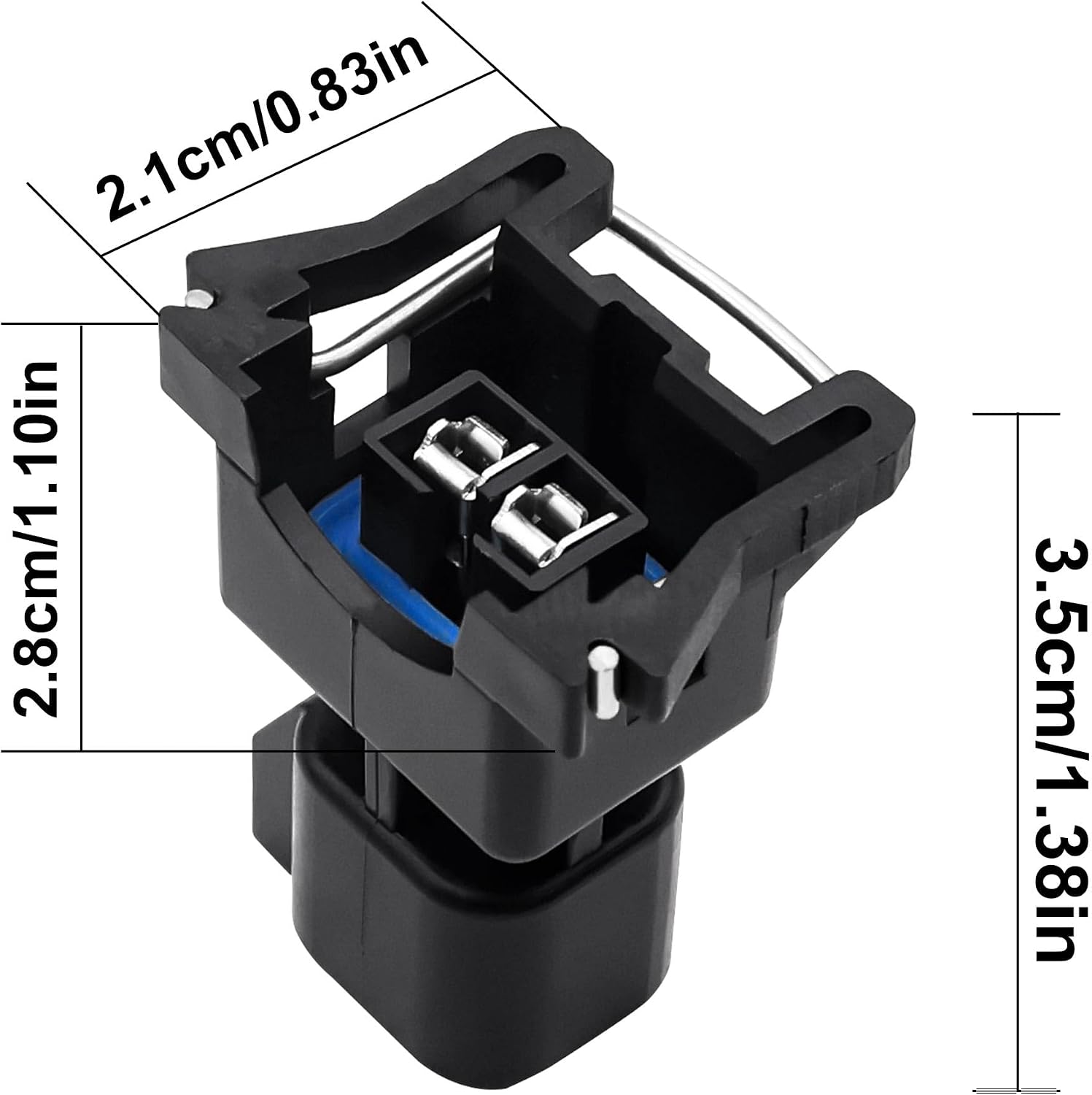 EV1 to EV6 Fuel Injector Connector Adapters - No-Cut Harness Conversion for USCAR LS Engines, Compatible with LS1 LS2 LS3 LS6 LS7 LSX LT1 TPI for LS Swap Projects, 10 Pack