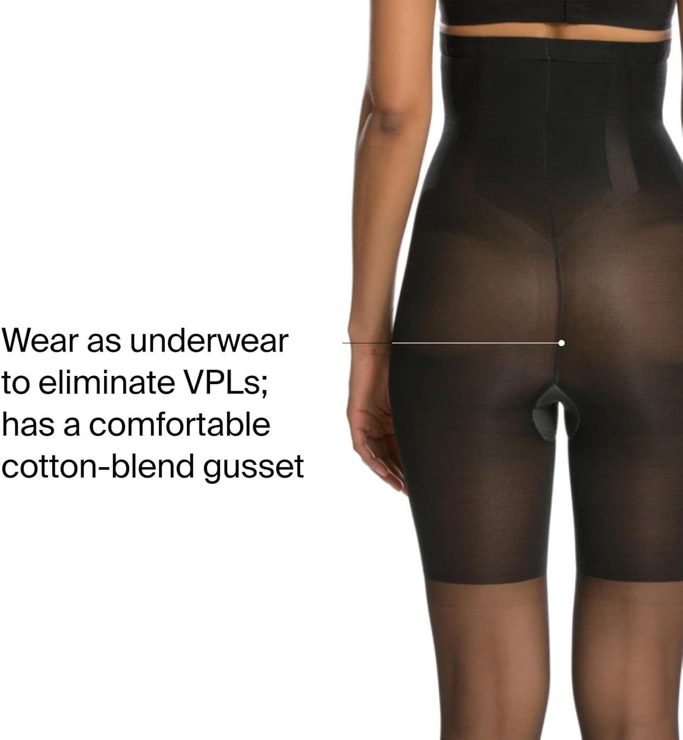 SPANX Original Shaping High-Waisted Footless Sheers - Core & Thigh Control - Footless Pantyhose - Use as Shapewear Underwear - Image 4