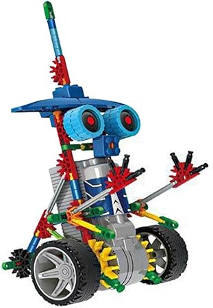 Amazon Nicepass 変形ロボット 安全 電動組立てロボット 立体パズル 創造力 想像力 Diy手作り Blue 立体パズル おもちゃ