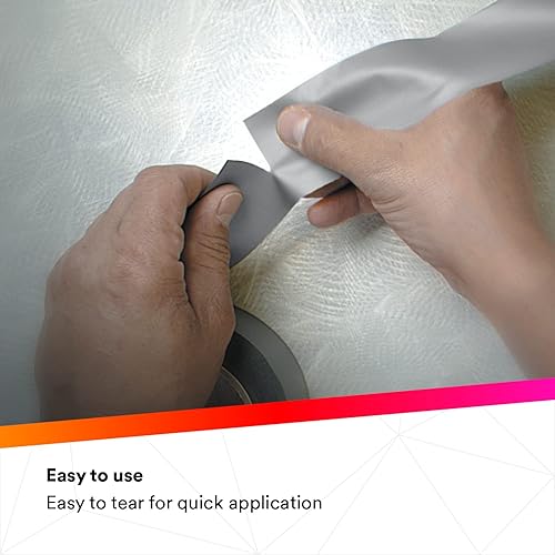 Miniatura 2 de 3M 2000-2X50YD Scotch Electricians Duct Tape 2000, 2 in X 50 YD, gris, (1 rollo)