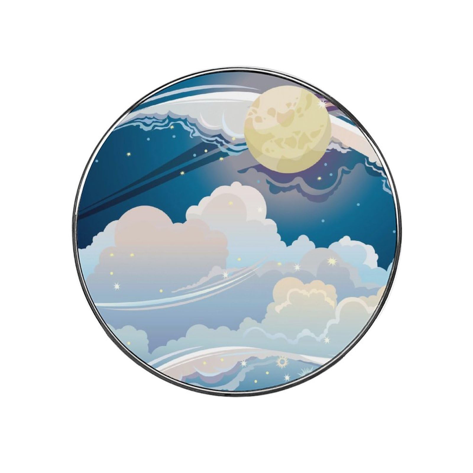 Stars And Moon Alloy Fridge Magnet For Office Cabinet Refrigerator Whiteboard Photo