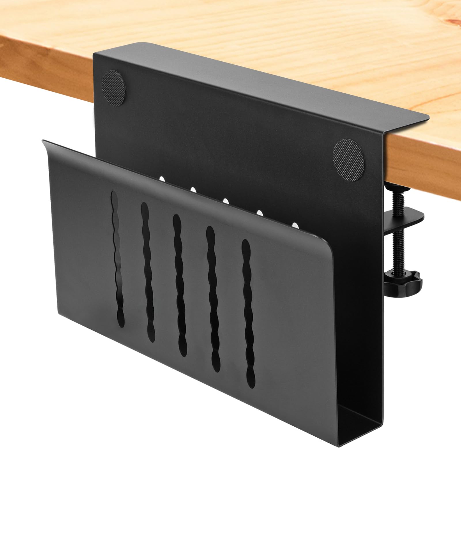 CnosDB Schreibtisch Seitenaufbewahrung, Desk Side Storage notebook laptop aufbewahrung schreibtisch Kein Bohrer Kabelmanagementfach Aus Stahl laptop halterung schreibtisch Für BüRo Zuhause